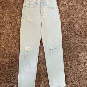 Light wash jeans